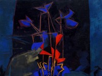 Florero sobre bruma    54x81 cm      Ã³leo/lienzo      2015
